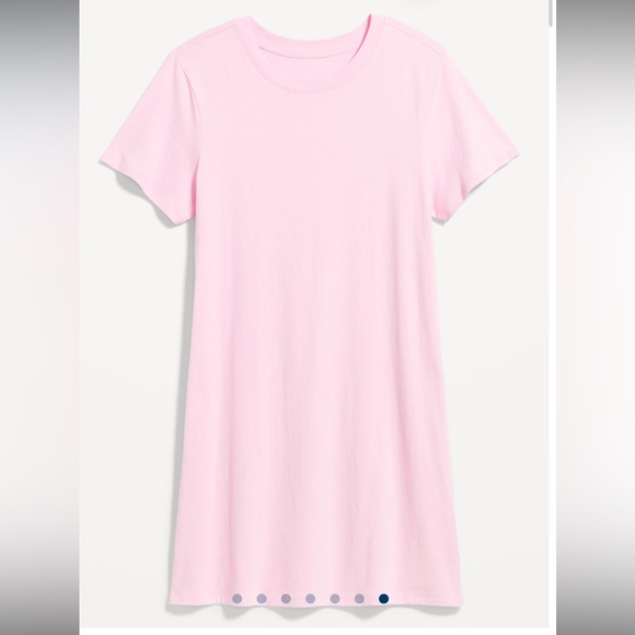 Old Navy Pink Crew Neck Mini T-Shirt Dress size XL - Picture 2 of 2